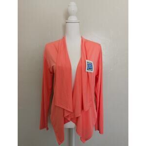 Sun & Sky Solid Pink Swim Cover Up S/M New